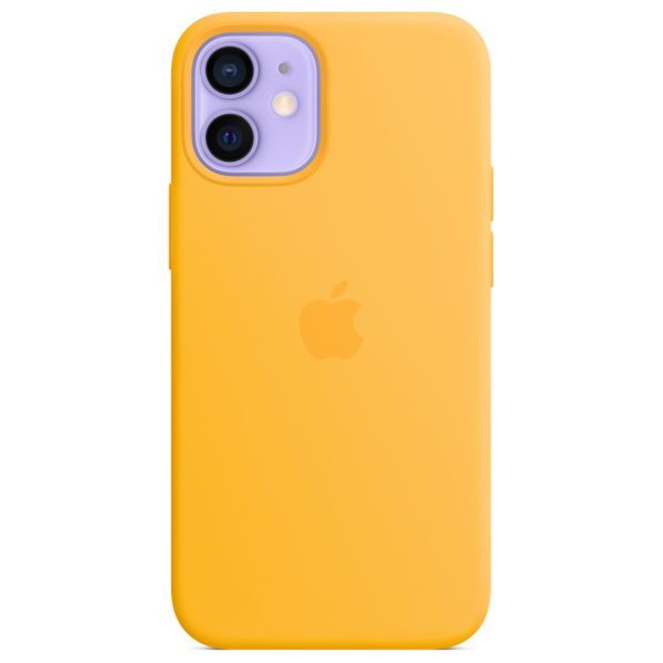 Apple Silikon-Case MagSafe für das Apple iPhone 12 Mini - Sunflower