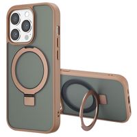 Accezz Ring Stand Backcover mit MagSafe für das Apple iPhone 14 Pro Max - Brown