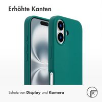 Accezz Liquid Silikoncase mit MagSafe iPhone 16 - Forest Green