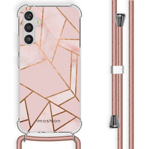 imoshion Design Hülle mit Band für das Samsung Galaxy A34 (5G) - Pink Graphic