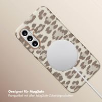 Selencia Sabi Backcover Leopardenmuster mit MagSafe Samsung Galaxy A56 - Soft Ivory