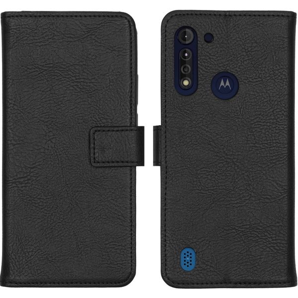 imoshion Luxuriöse Klapphülle Motorola Moto G8 Power Lite - Schwarz