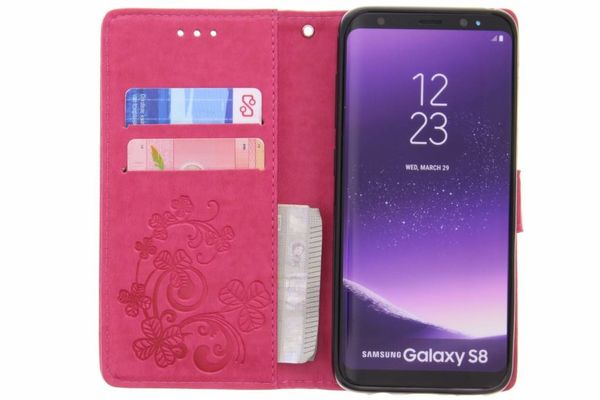 Kleeblumen Klapphülle für Samsung Galaxy S8