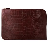 Selencia Croco Laptop Hülle 15-16 Zoll - Laptop Sleeve - Burgundy