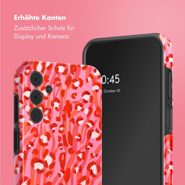 Selencia Vivid Tough Back Cover für das Samsung Galaxy A15 - Wild Spots Lipstick