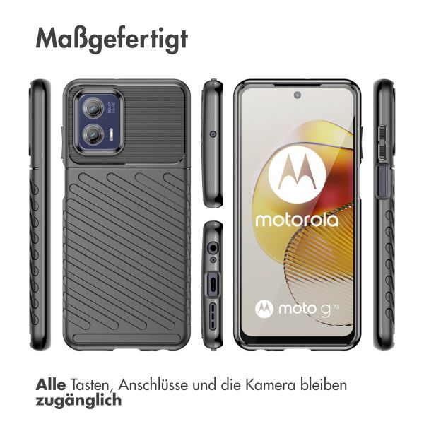imoshion Thunder Backcover Motorola Moto G73 - Schwarz