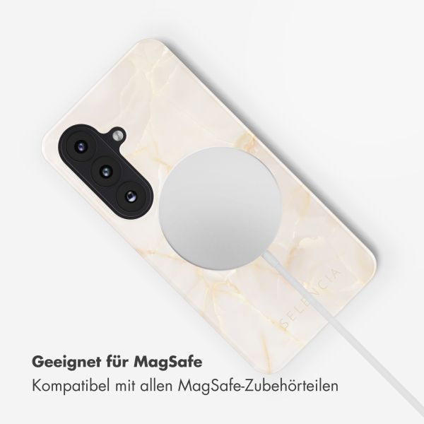 Selencia Vivid Rückabdeckung mit MagSafe Samsung Galaxy S26 Plus - Golden Beige Marble