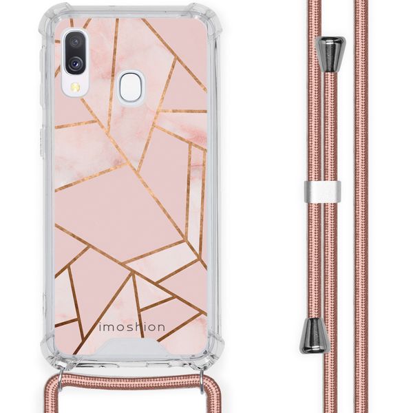 imoshion Design Hülle mit Band für das Samsung Galaxy A40 - Pink Graphic