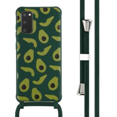 imoshion Silikonhülle design mit Band für das Samsung Galaxy S20 - Avocado Green