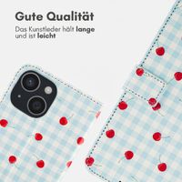 imoshion Design Klapphülle Apple iPhone 14 - Cherry Check