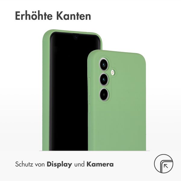 Accezz Liquid Silikoncase Samsung Galaxy A35 - Grün