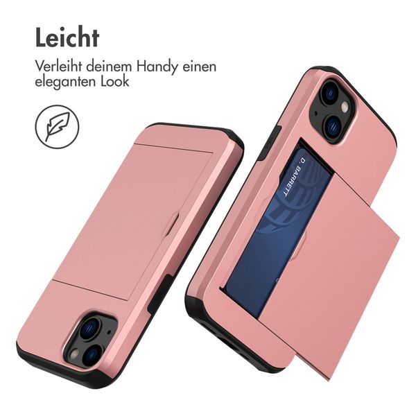 imoshion Backcover mit Kartenfach Apple iPhone 13 - Rosé gold