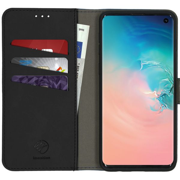 imoshion Entfernbare 2-1 Luxus Klapphülle Samsung Galaxy S10 - Schwarz