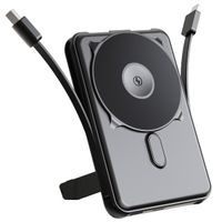 imoshion MagSafe Powerbank 10.000 mAh + Accezz Ultra Slim GaN Ladegerät + Accezz USB-C- auf USB-C-Kabel - 1 Meter - Schwarz
