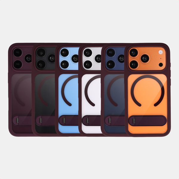 Accezz Hold Backcover mit MagSafe Apple iPhone 18 Pro / 17 Pro - Dark Cherry