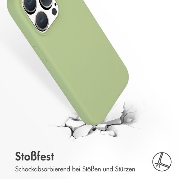 Accezz Liquid Silikoncase mit MagSafe Apple iPhone 15 Pro - Grün