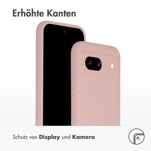 Accezz Liquid Silikoncase für das Google Pixel 8a - Rosa