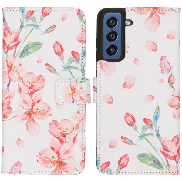 imoshion Design TPU Klapphülle Galaxy S21 FE - Blossom White