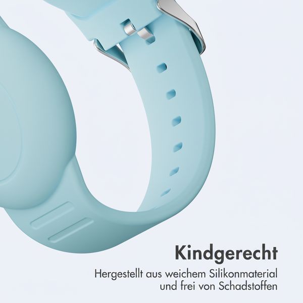 imoshion AirTag Kinderarmband - Halter für Apple AirTag - One Size - Denim Blue