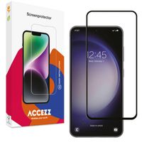 Accezz Full Cover Screen Protector aus gehärtetem Glas für das Samsung Galaxy A54 (5G) / S23 FE - Transparent