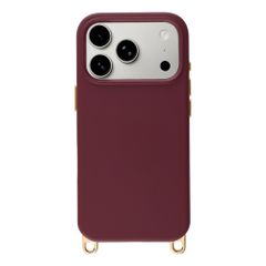 Selencia Rivièra Backcover mit MagSafe mit abnehmbaren Haken Apple iPhone 17 Pro - Bold Burgundy