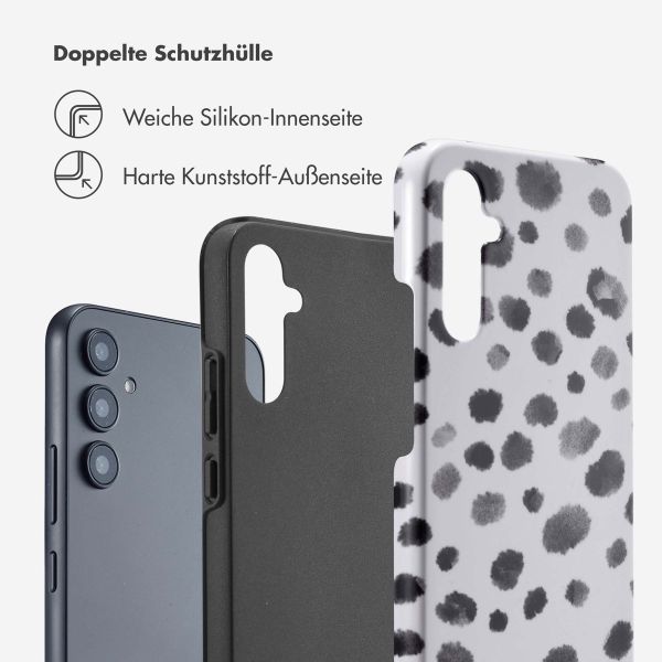 Selencia Vivid Tough Back Cover für das Samsung Galaxy A34 (5G) - Trendy Leopard