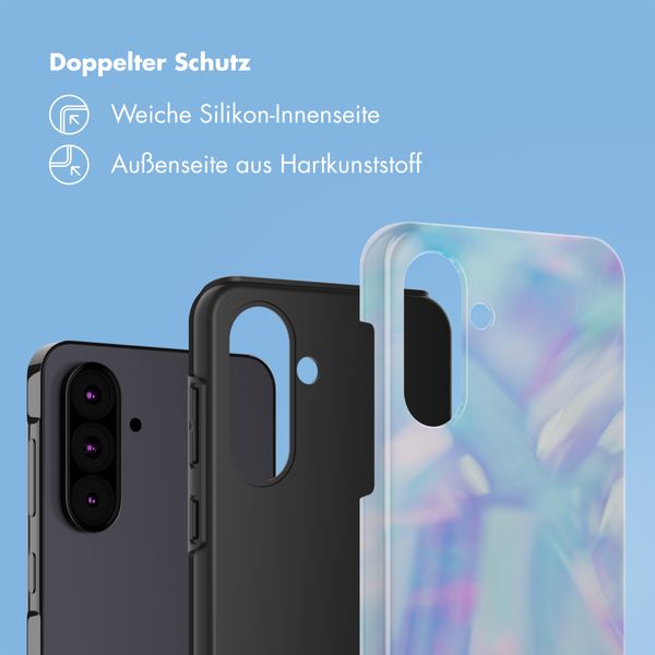 Selencia Vivid Back Cover Samsung Galaxy A36 / A56 - Holographic Blue Dream