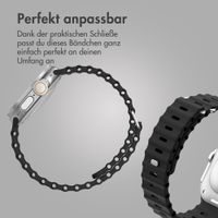 Accezz Ocean Armband für Apple Watch Series 1 - 11 / SE / Ultra (44/45/46/49 mm) - Schwarz
