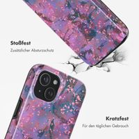 Selencia Vivid Rückabdeckung mit MagSafe Apple iPhone 15 - Fresh Paint Flower Orange