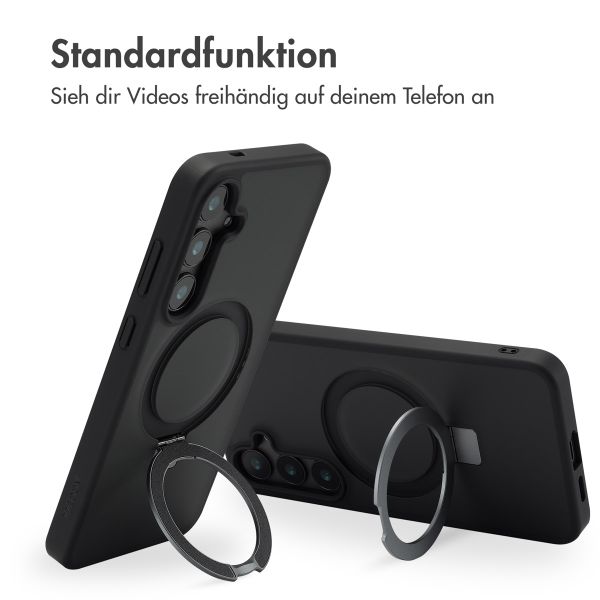 Accezz Ring Stand Backcover mit MagSafe Samsung Galaxy S24 Plus - Schwarz