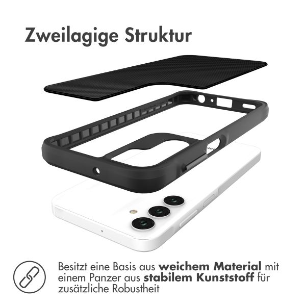 imoshion Rugged Hybrid Carbon Case Samsung Galaxy A25 (5G) - Schwarz