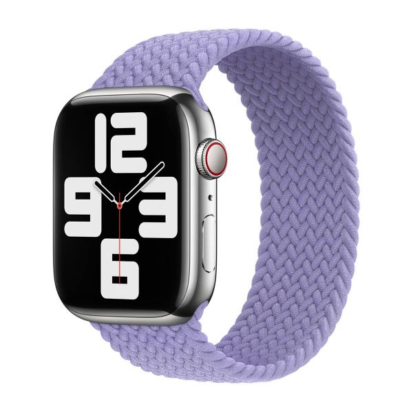 Apple 4 Pack Geflochtenes Solo Loop für Apple Watch | 38/40/41/42 mm - Größe 2 - Black Unity/ (PRODUCT)RED/ Lavender/ Lake Green