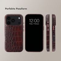 Selencia Croco Backcover mit MagSafe Apple iPhone 18 Pro Max / 17 Pro Max - Choco Brown