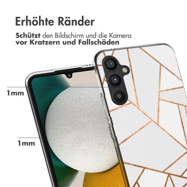 imoshion Design Hülle für das Samsung Galaxy A34 (5G) - White Graphic