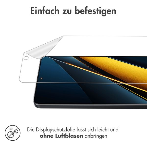 imoshion Displayschutz Folie 3-er Pack für das Xiaomi Redmi Note 13 Pro (5G) / Poco X6 - Transparent