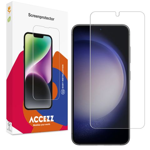 Accezz Screen Protector aus gehärtetem Glas für das Samsung Galaxy S22 / S23 - Transparent