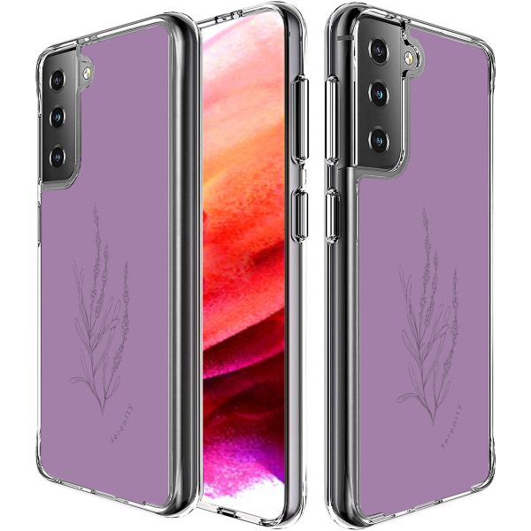 imoshion Design Hülle für das Samsung Galaxy S21 FE - Floral Purple