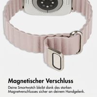 imoshion Magnetisches Kunstlederarmband für Apple Watch | 38/40/41/42 mm - Beige