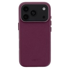 Accezz MagSafe Leather Backcover Apple iPhone 18 Pro Max / 17 Pro Max - Heath Purple