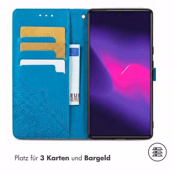 imoshion Mandala Klapphülle Samsung Galaxy S24 Ultra - Türkis