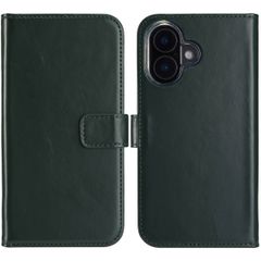 Selencia Echtleder Klapphülle Apple iPhone 16 - Grün