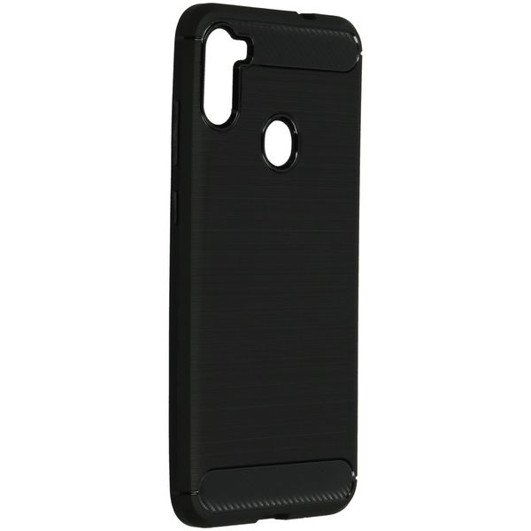 Brushed TPU Case für das Samsung Galaxy M11 / A11 - Schwarz
