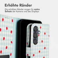 imoshion Design Klapphülle Samsung Galaxy S25 - Cherry Check