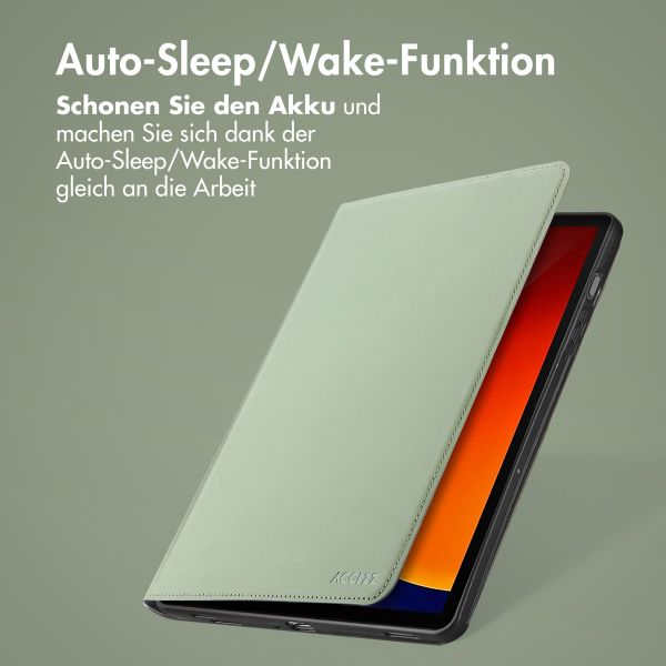 Accezz Classic Klapphülle Samsung Galaxy Tab S9 11.0 Zoll / Tab S10 FE / S9 FE 10.9 Zoll - Grün
