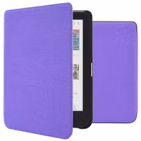 imoshion Canvas Sleepcover Klapphülle für das Kobo Clara Colour / Clara BW / Tolino Shine 5 / Shine Color - Violett
