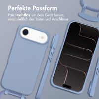 imoshion Color Backcover mit abnehmbarem Handykette und MagSafe Apple iPhone Air - Ash Blue