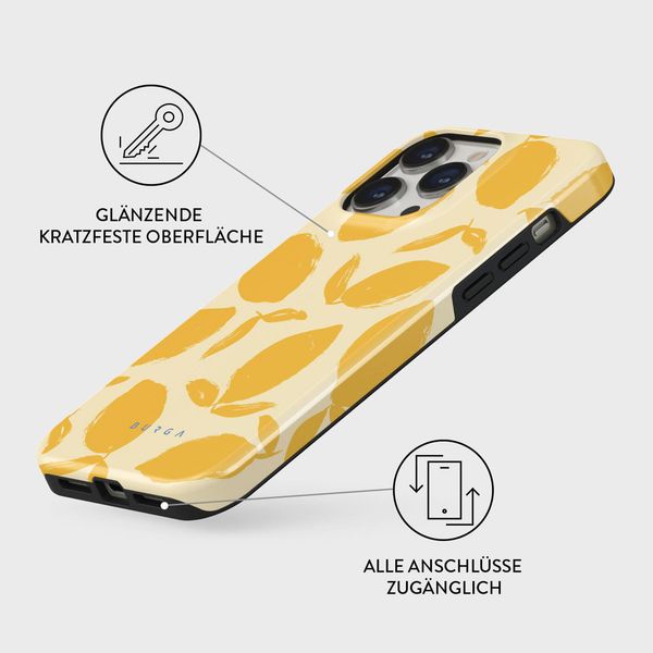 Burga Tough Back Cover für das iPhone 14 Pro - Lemon Tart