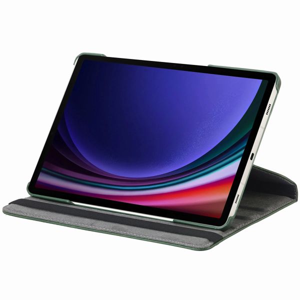 imoshion 360° drehbare Klapphülle Samsung Galaxy Tab S9 11.0 Zoll / Tab S10 FE / S9 FE 10.9 Zoll - Grün