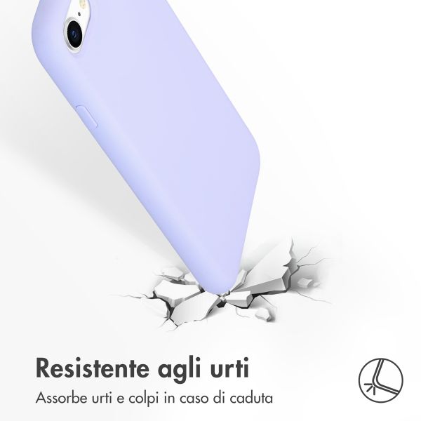 Accezz Liquid Silikoncase Apple iPhone SE (2022 / 2020) / 8 / 7 - Violett