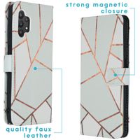 imoshion Design TPU Klapphülle Samsung Galaxy A32 (5G) - White Graphic